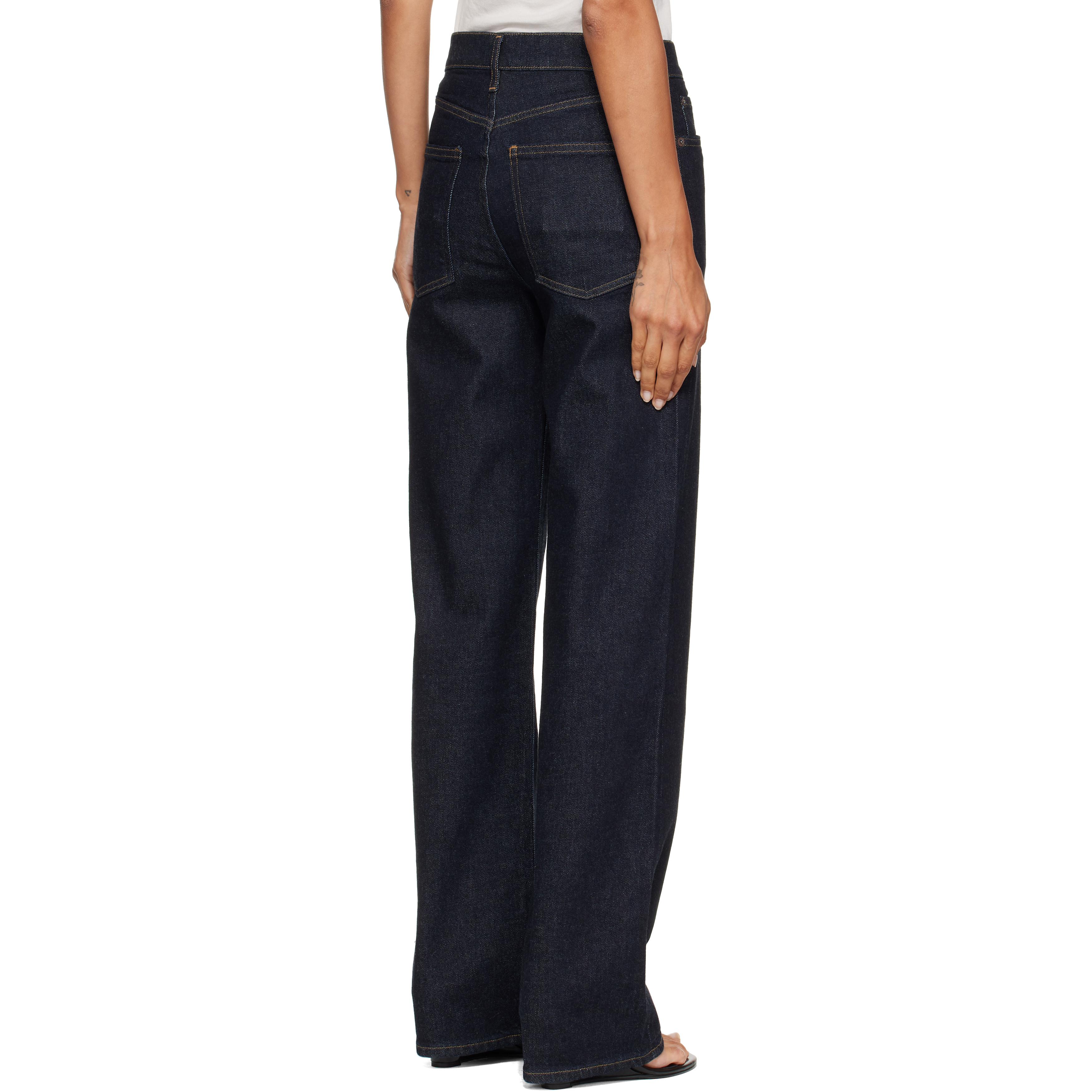 Navy Harper Straight Jeans