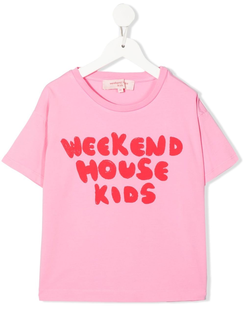 Logo crew-neck T-shirt - Pink