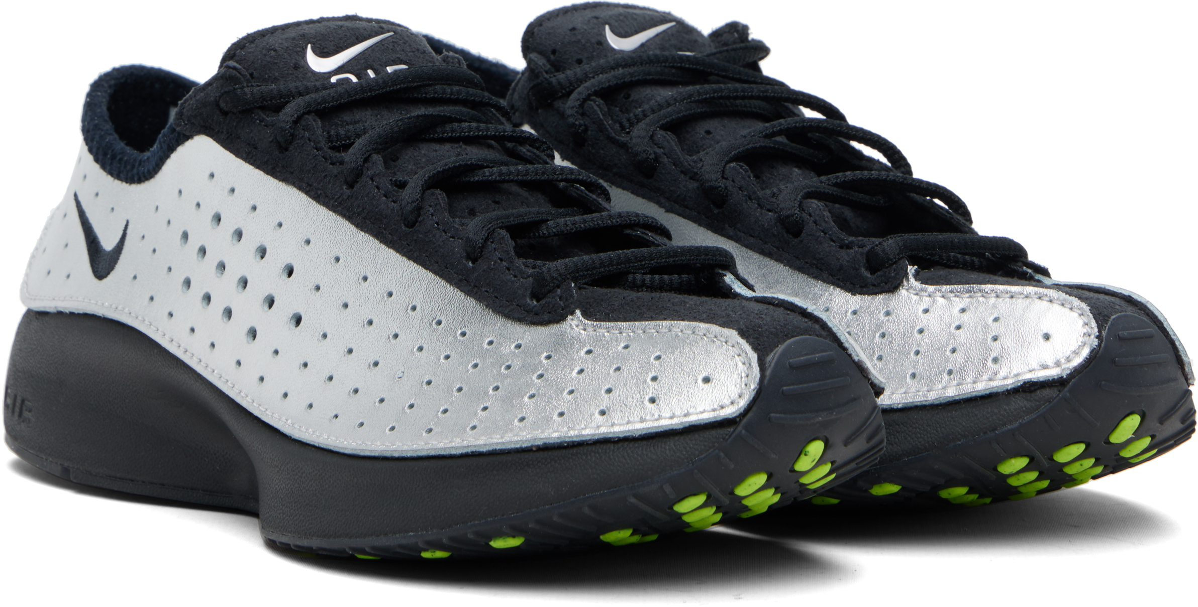 Silver & Black Air Superfly Sneakers