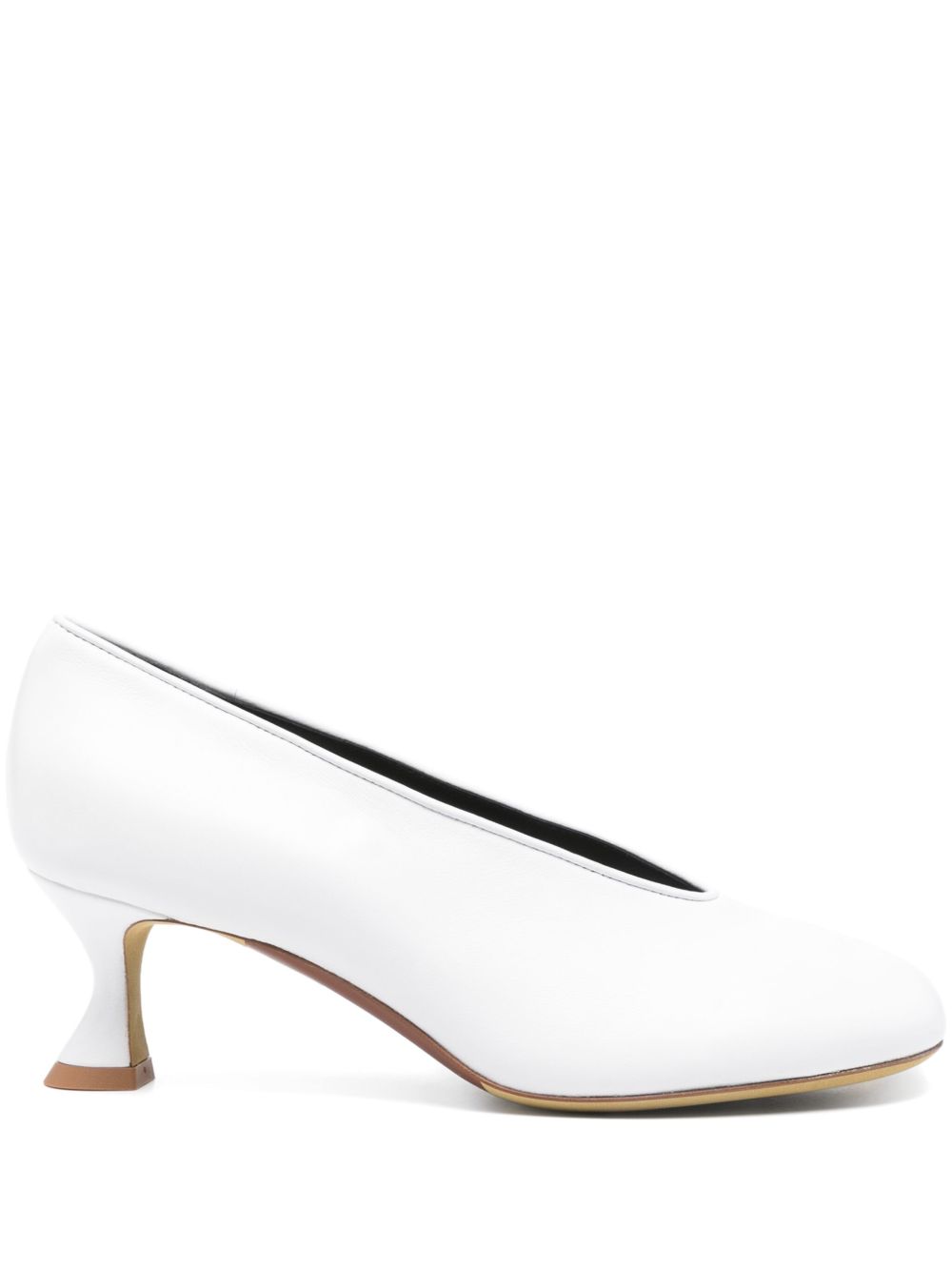 Moschino 50mm Duck pumps - White