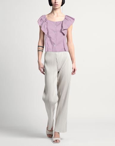 Le Volière Woman Shirt Mauve Size L Cotton, Polyamide, Elastane