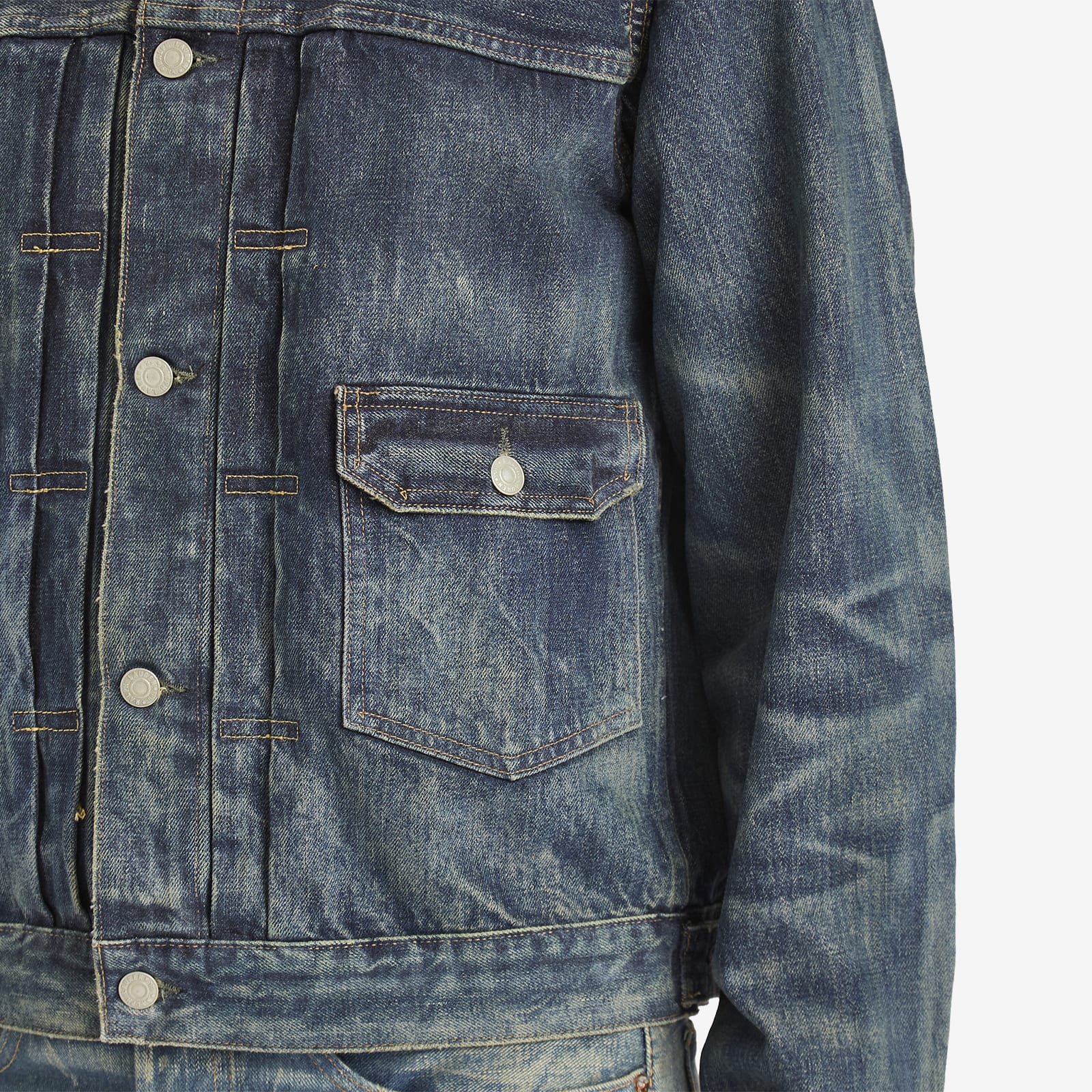 RRL Men's Type 2 Denim Trucker Jacket in Westview Wash