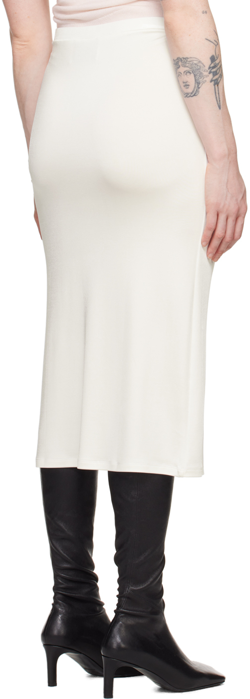 TOVE White Flor Midi Skirt