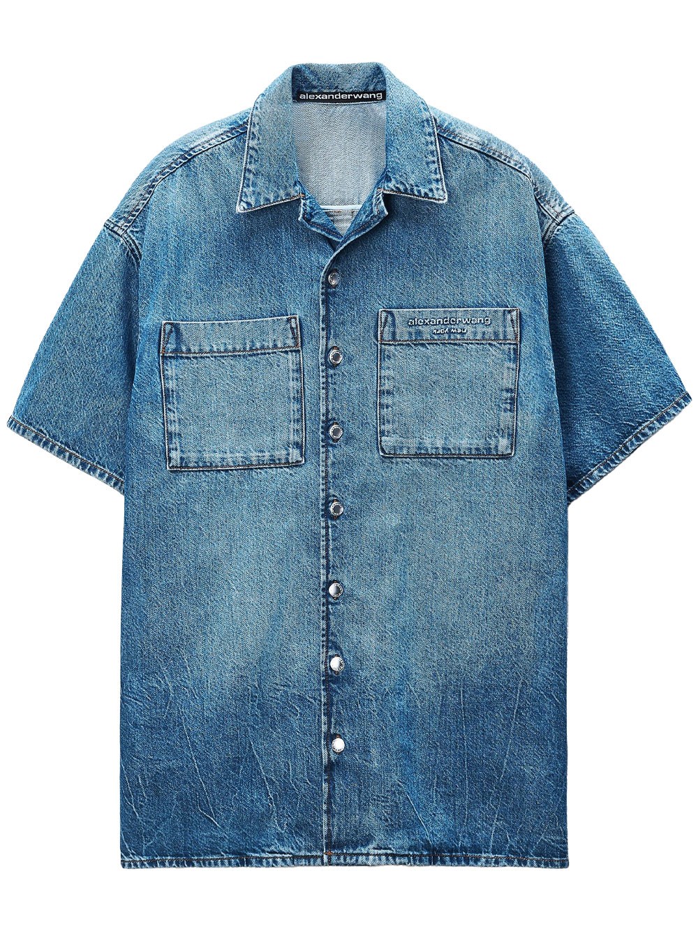 Boxy Denim Shirt Dress