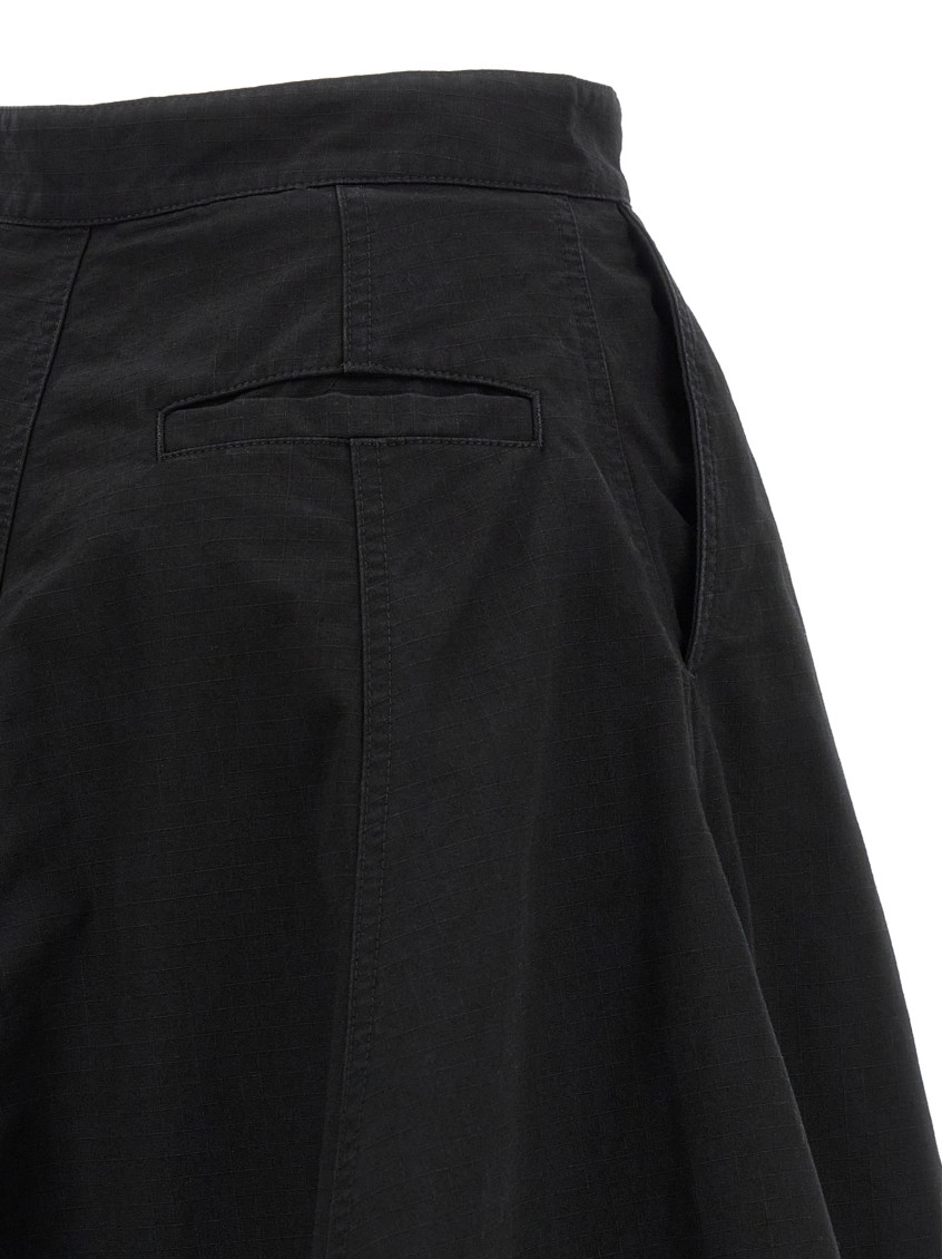 Balenciaga - high waist pleated silk nylon skirt
