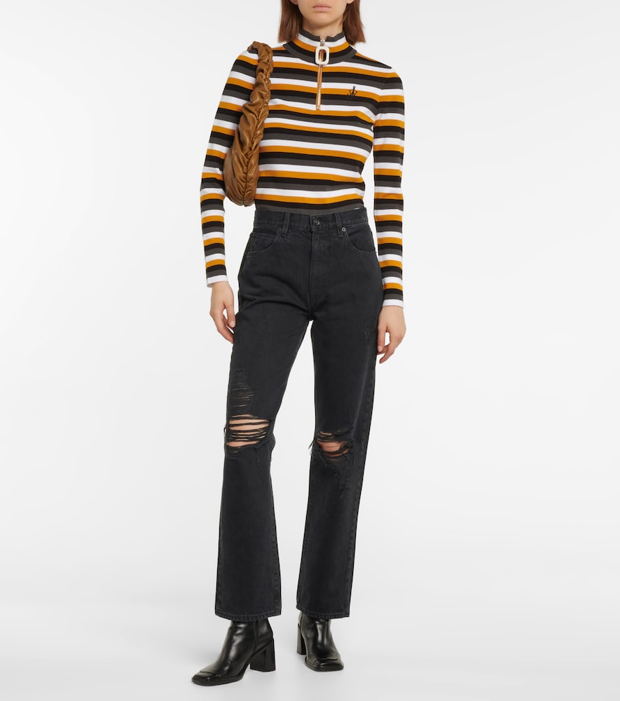 London high-rise wide-leg jeans