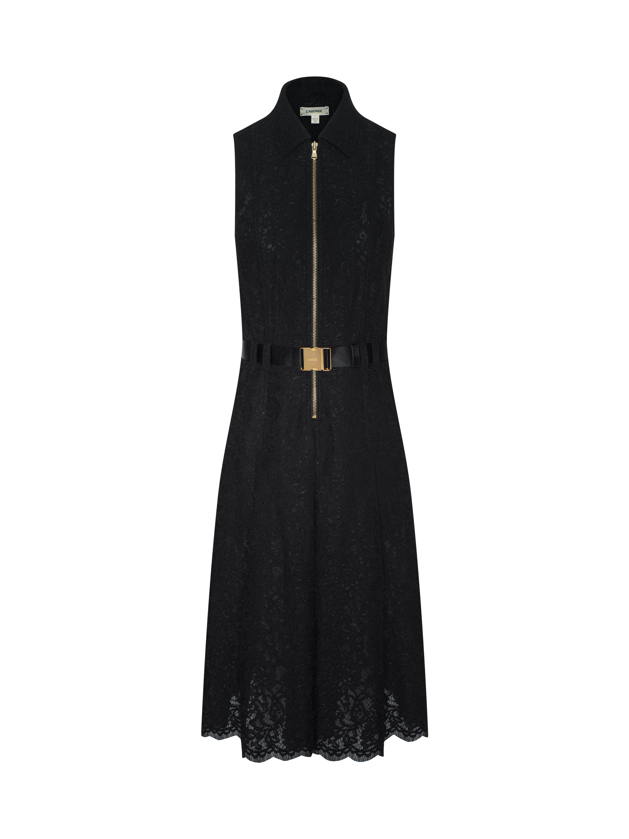 Kylo Lace Shirt Dress In Black