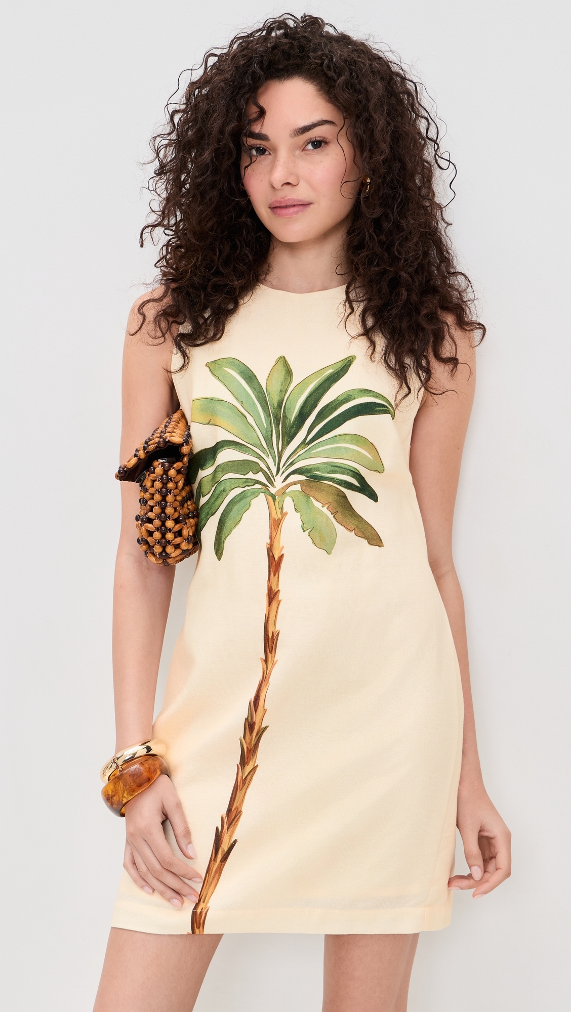 Tropical Print Mini Dress Tropical Print