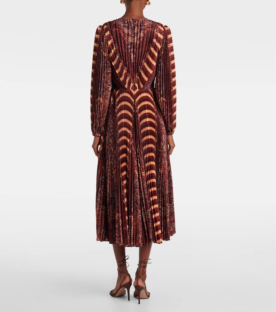 Sarai pleated midi dress