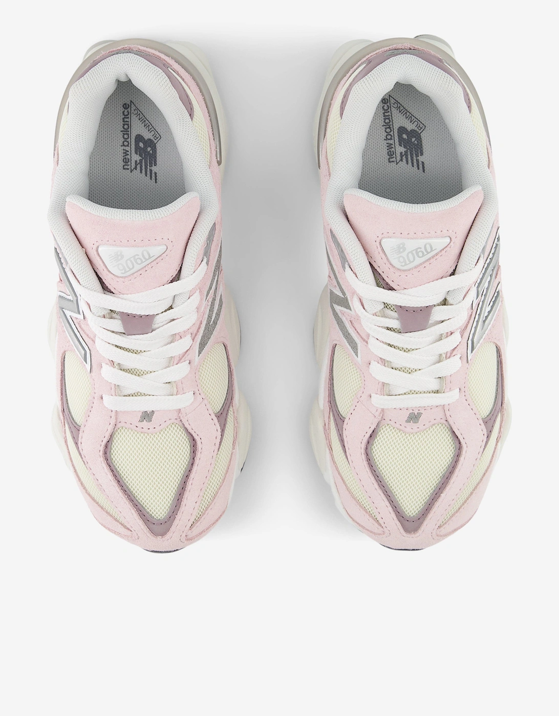 Girl's New Balance Girls 9060 Lace Trainers in Pink