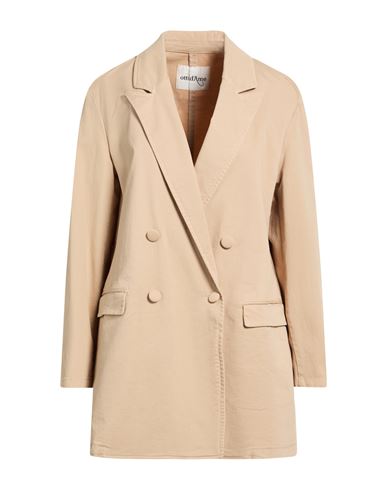 Woman Blazer Beige Size 4 Cotton, Elastane