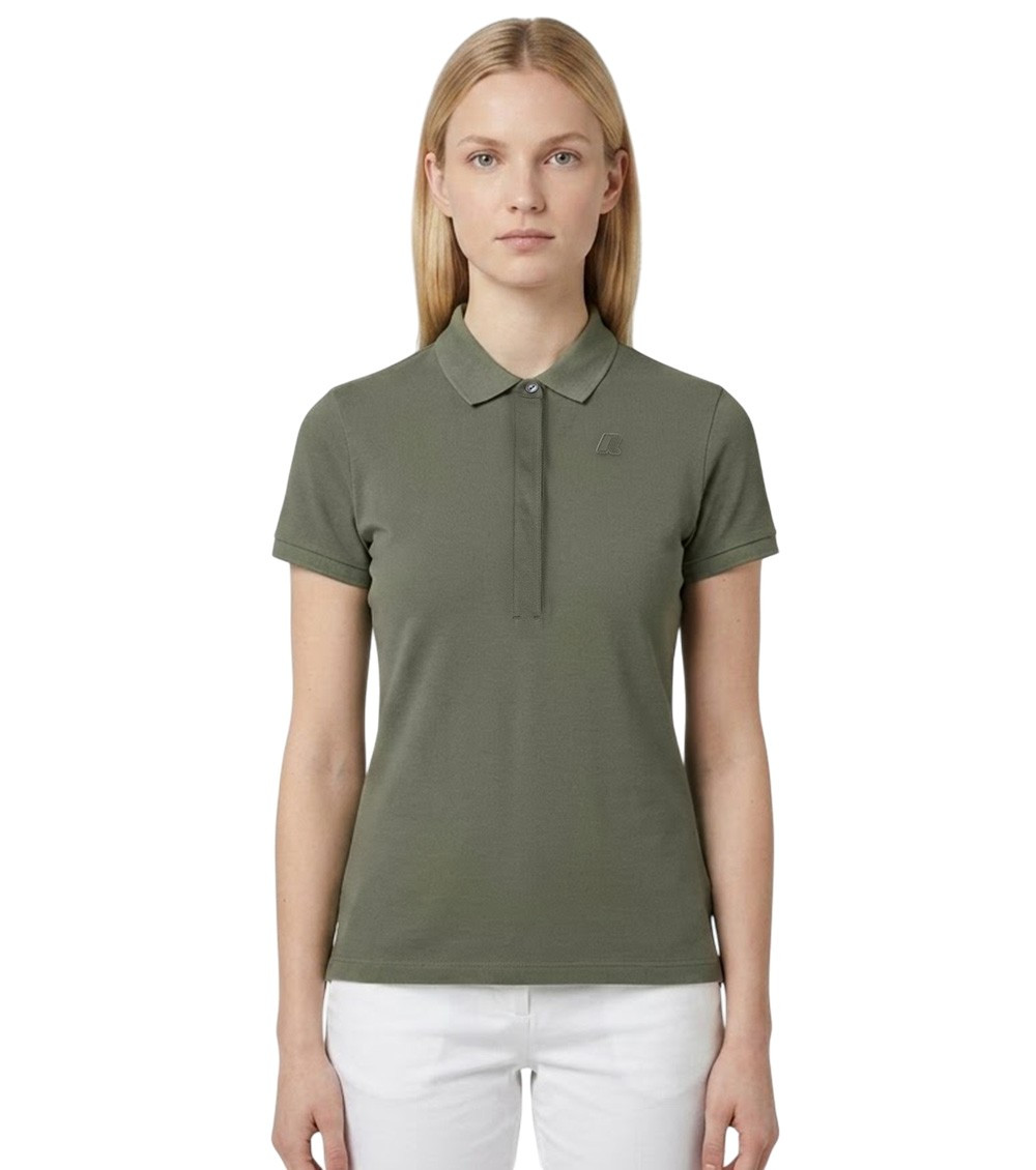 Green Solid Shirt Collar Polo