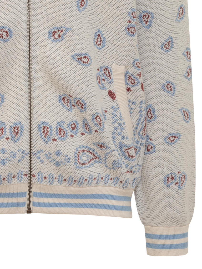 Bandana-print bomber jacket - Neutrals