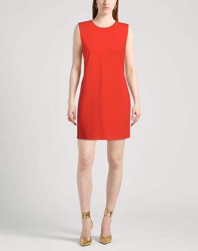 Woman Mini dress Tomato red Size 6 Viscose, Polyamide, Elastane