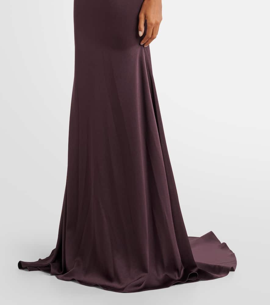 Alex Perry Satin bustier gown