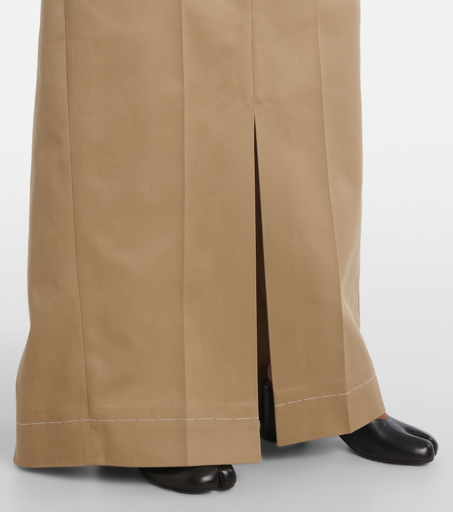 Trompe l'ail maxi skirt