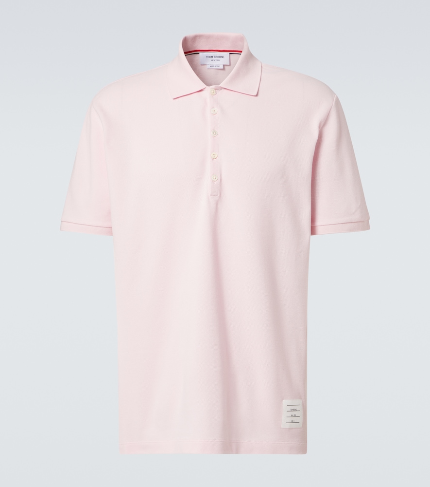 4-Bar cotton polo shirt