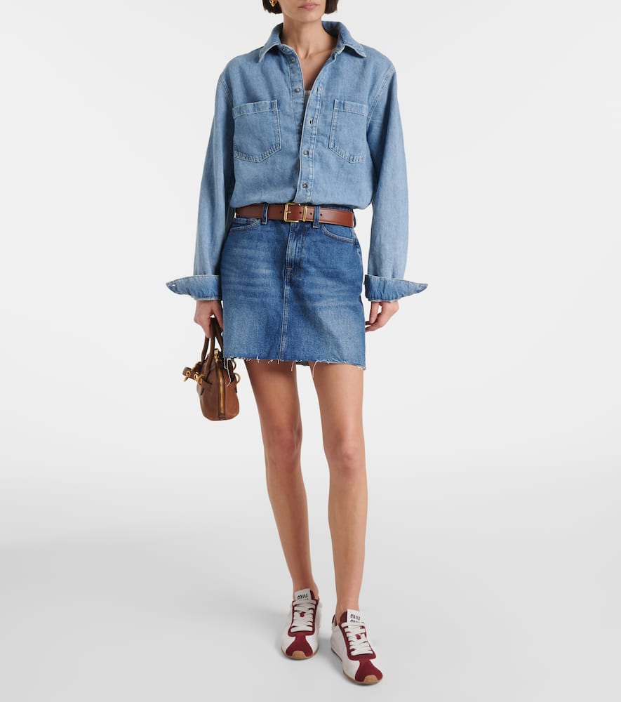 Denim minidress