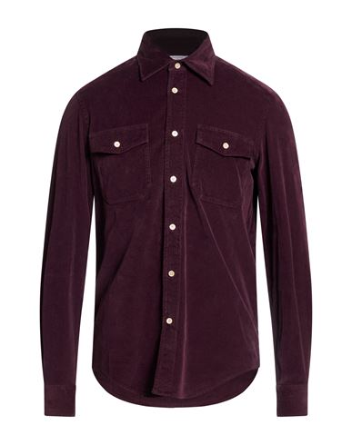 Man Shirt Plum Size 15 ½ Cotton