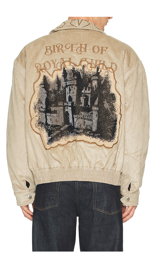 Birth Of Royal Child Corduroy Castle Jacket in Brown. - M also in L, XL/1X