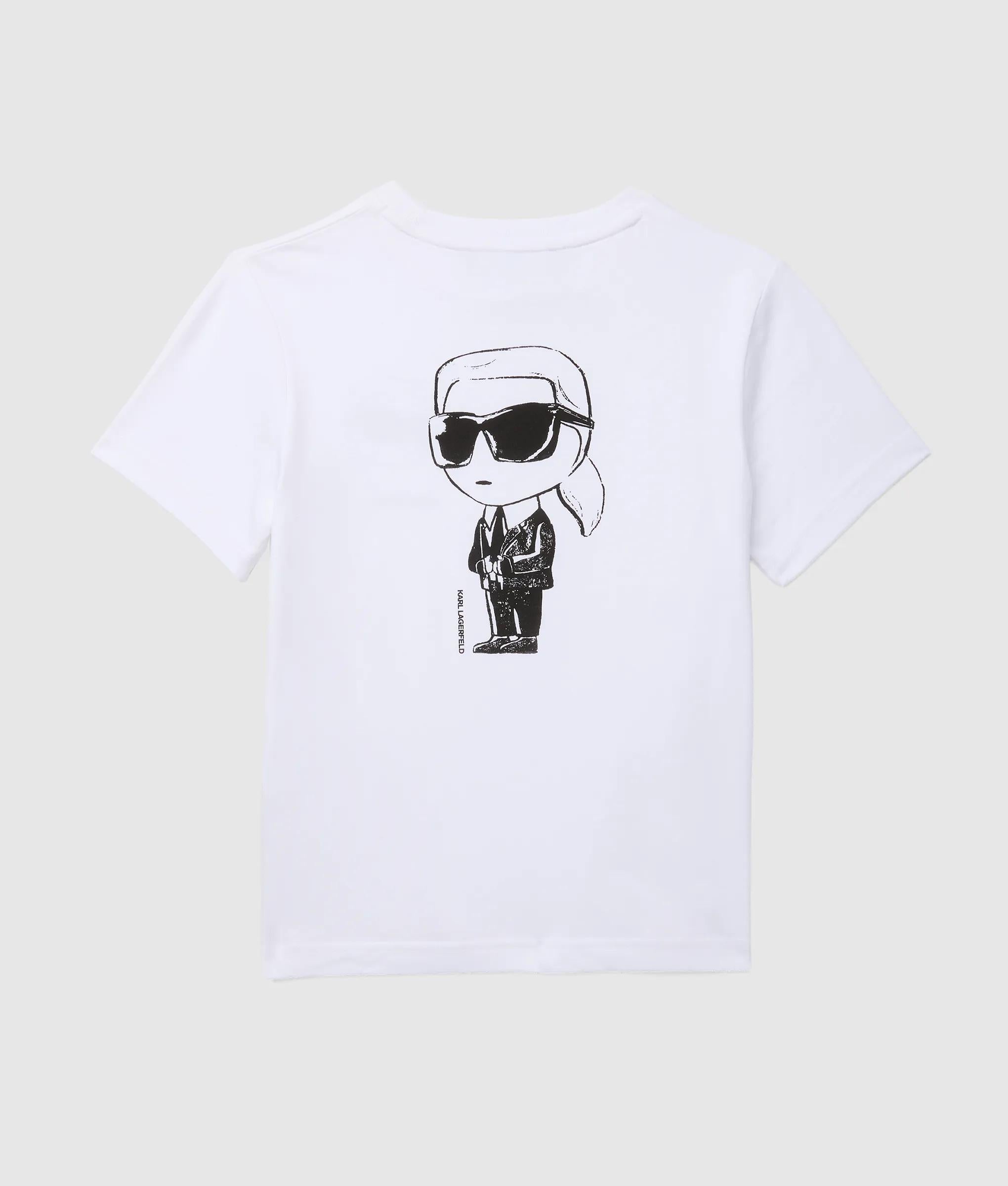 Karl Lagerfeld - T-shirt Mit Ikon-kontur Für Jungen, Weiss, Größe: 10y