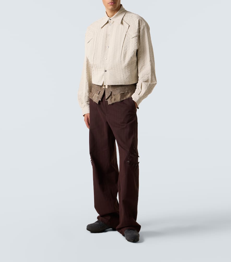 Estike cotton-blend wide-leg pants