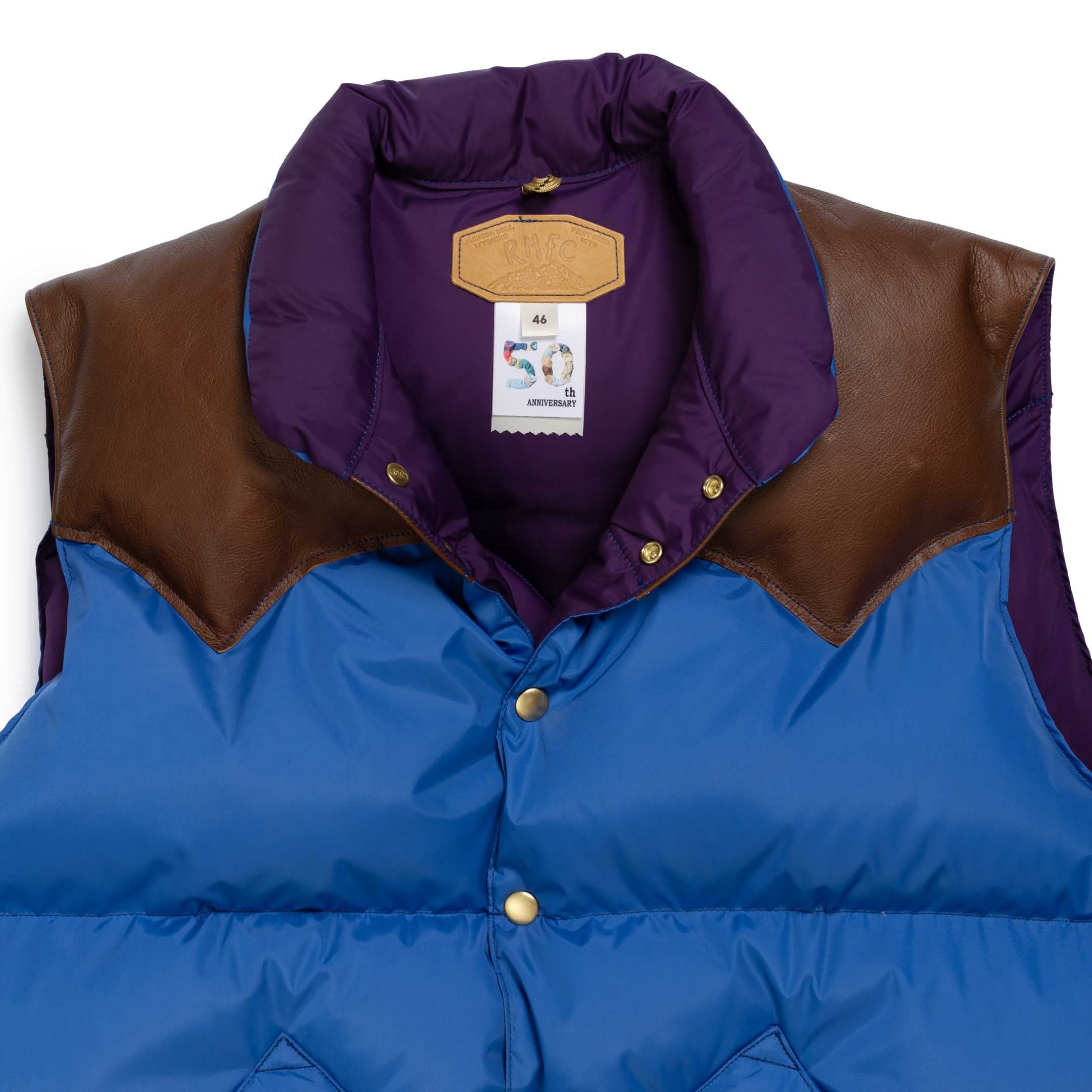 For Clutch Cafe Down Vest Blue