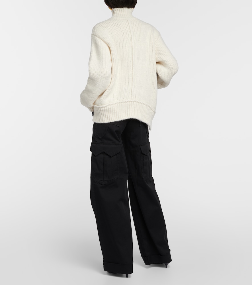 Alpaca and wool-blend sweater