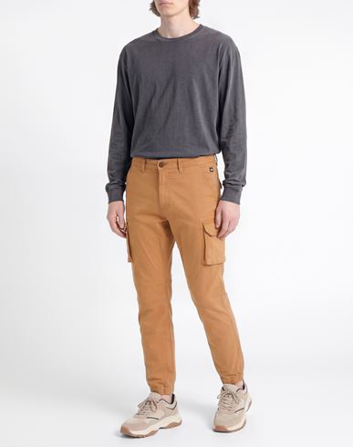 Man Pants Camel Size XXS Cotton, Elastane