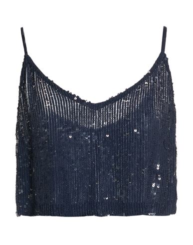 P. a.r. o.s. h. Woman Top Navy Size S Viscose, PVC