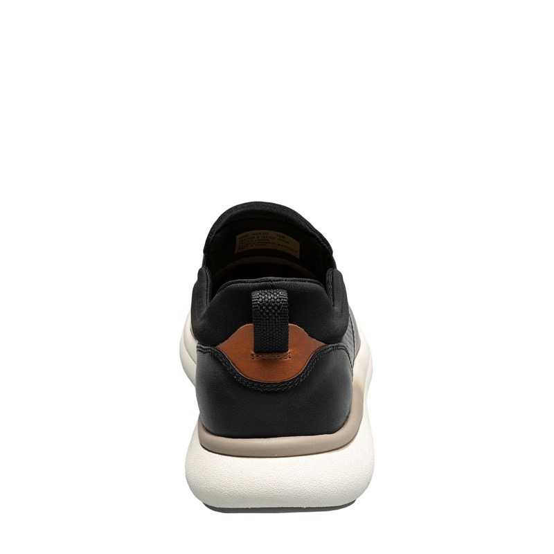 Men's Fleet Plain Toe Slip On Shoes (Black)