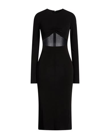 Woman Midi dress Black Size S Viscose