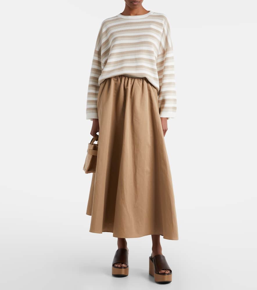 Striped cotton sweater