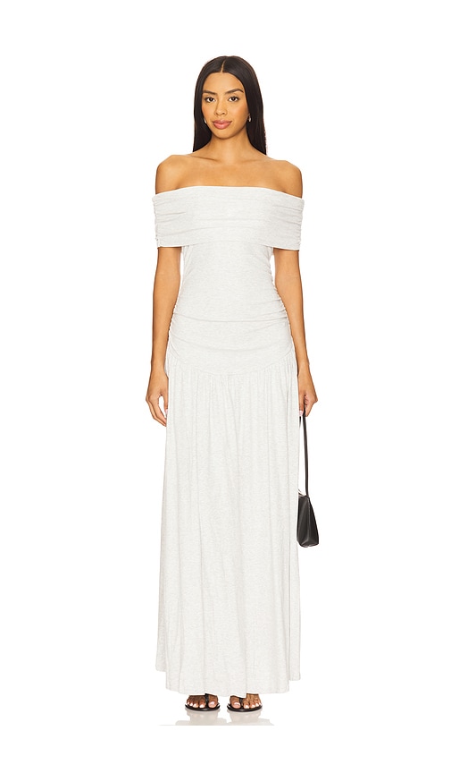 LIONESS KLEID FIELD OF DREAMS MAXI in Light Grey. Größe XXS. Also in L, M, S, XL
