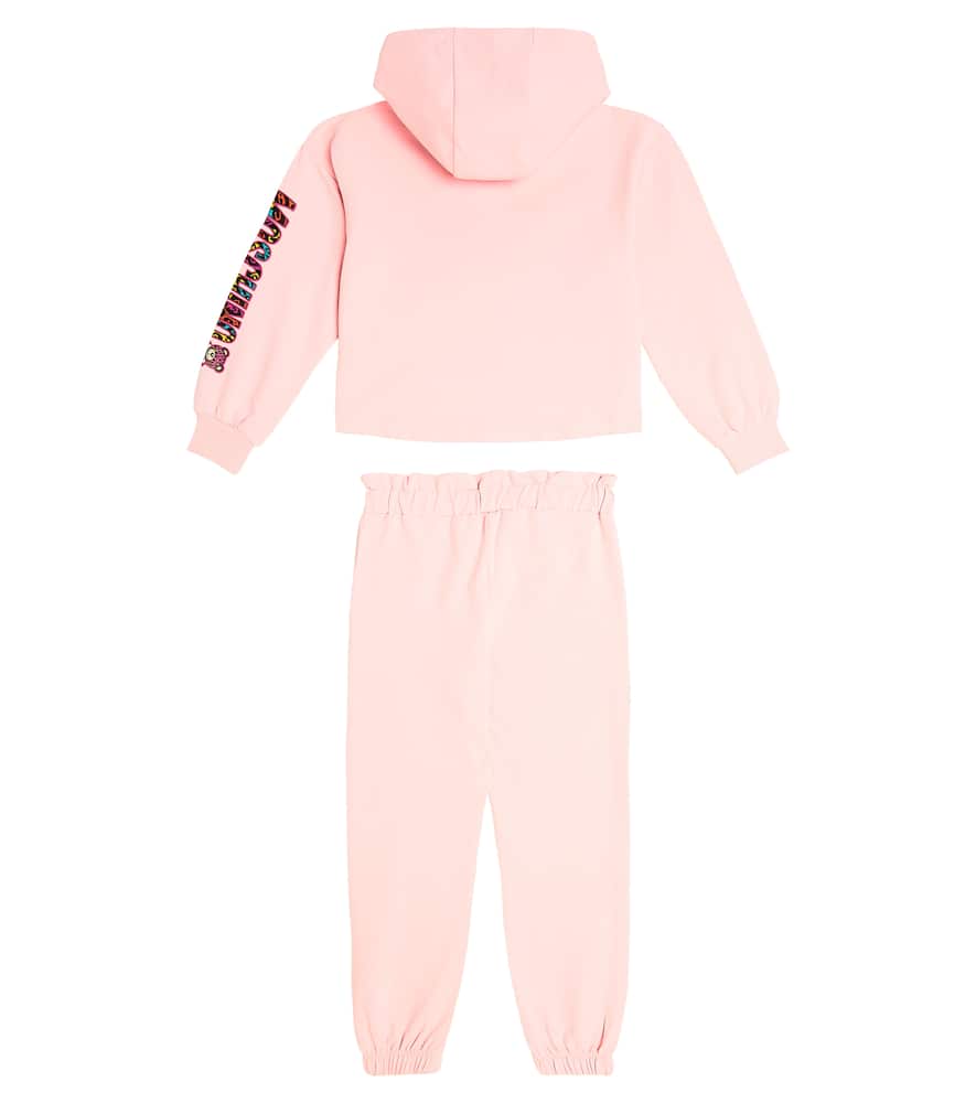 Cotton-blend jersey tracksuit