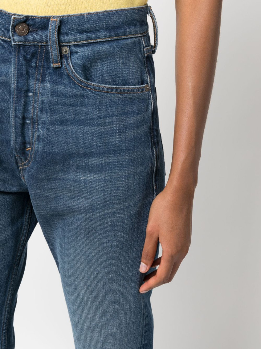 3X1 Rigid high-waist cropped jeans - Blue