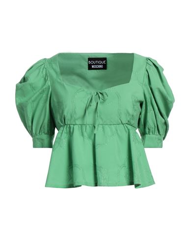 Woman Top Green Size 6 Cotton, Viscose