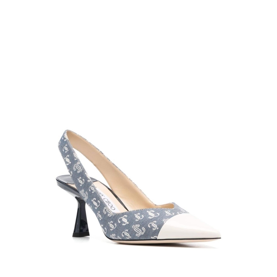 Liya 65 Denim Slingback Pointed Toe Pumps