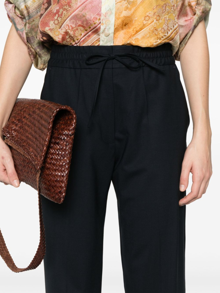 Blue Wool Pants