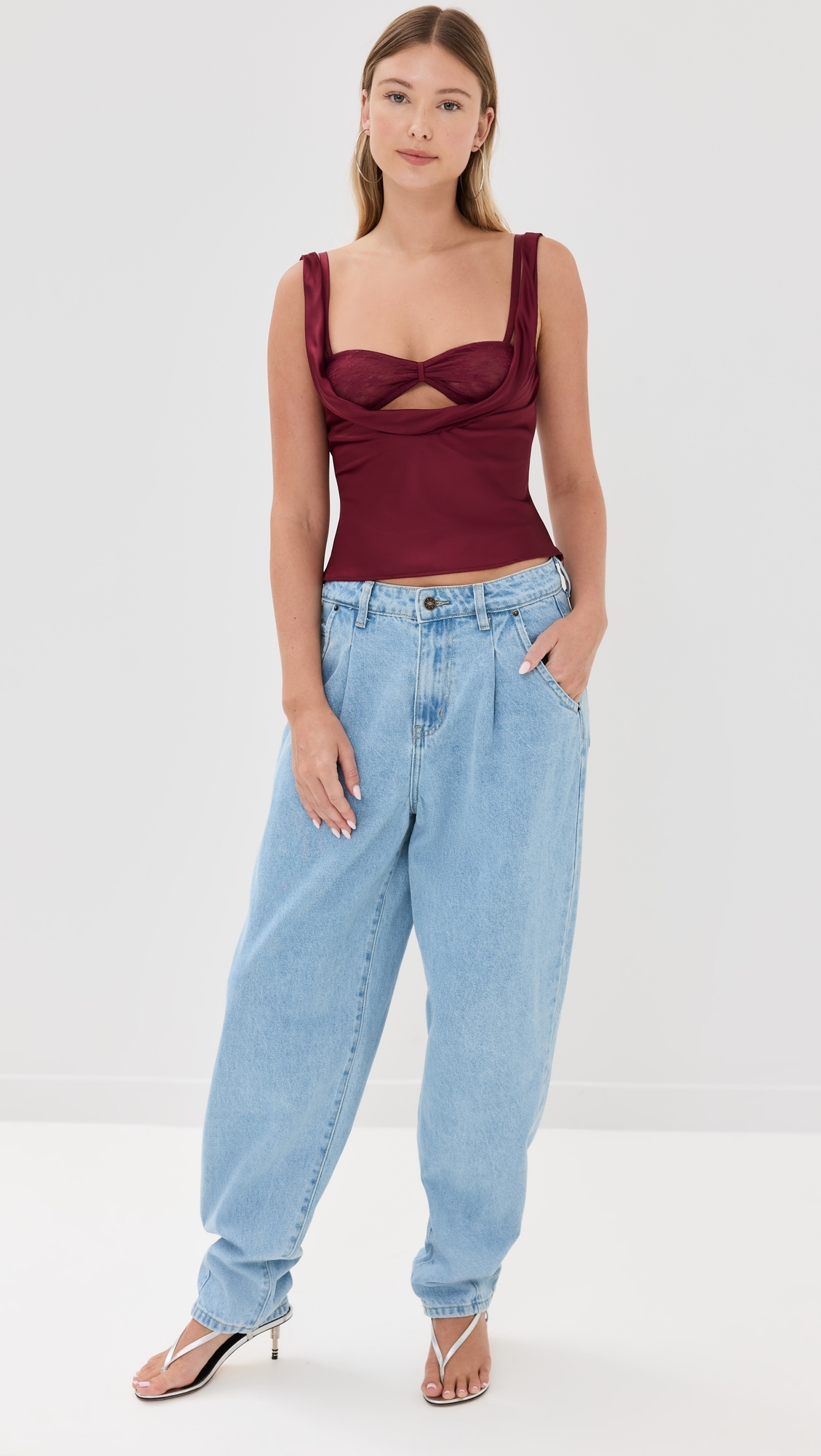 Delilah Top Burgundy