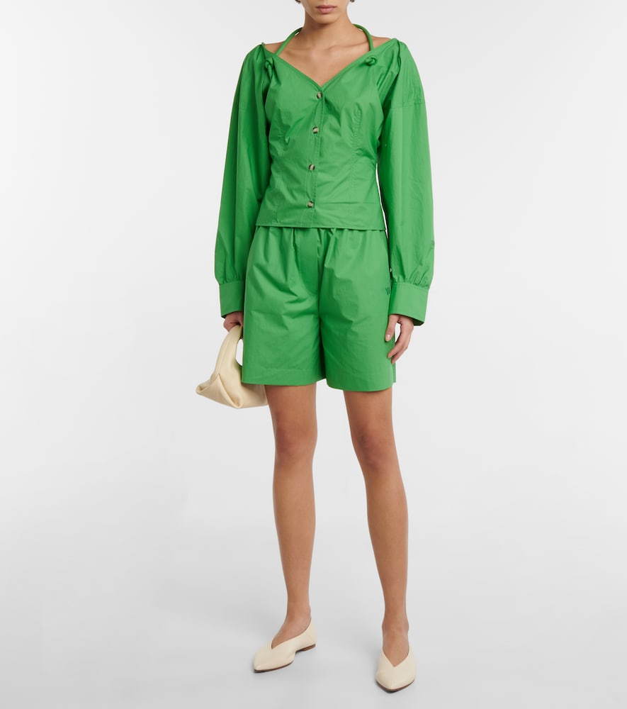 Megan cotton poplin shorts