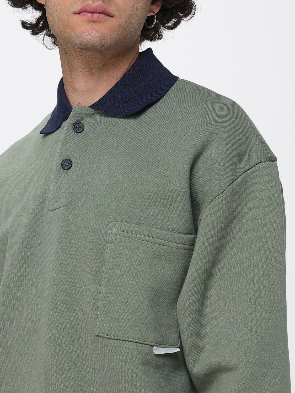 Sweatshirt Men color Green