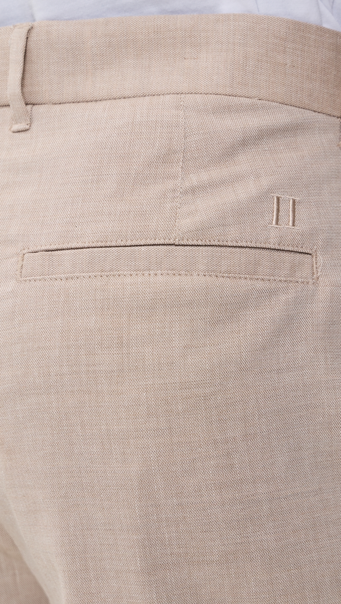Reece Pleated Slub Shorts Light Sand