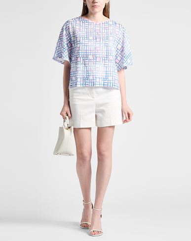 Woman Top Blue Size 10 Cotton