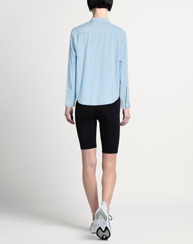 Woman Top Light blue Size L Cotton