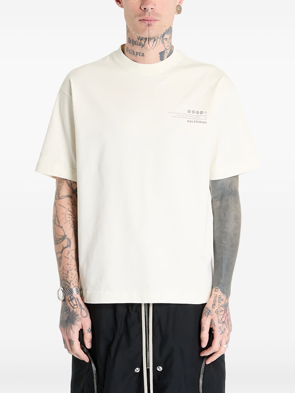 Logo-embroidered cotton T-Shirt - White