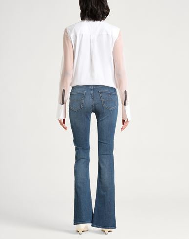 Woman Jeans Blue Size 27 Cotton, Elastane