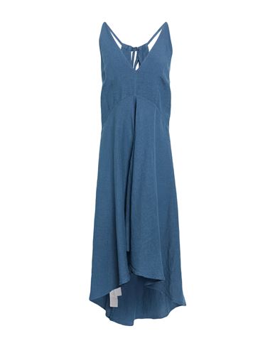 Woman Maxi dress Slate blue Size 6 Linen
