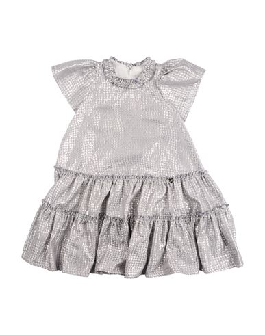 Kid Girl Kids' dress Silver Size 10 Acetate, Polyester, Polyamide
