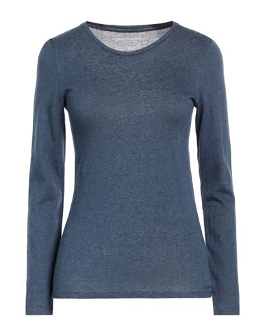 Woman Top Slate blue Size 1 Cotton, Cashmere